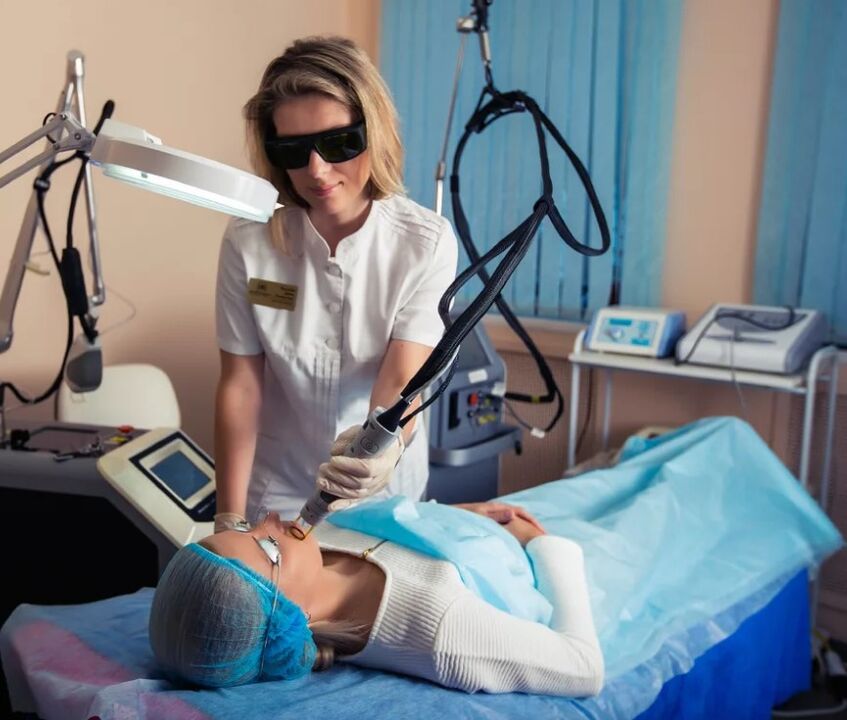 Laser apparatus for facial rejuvenation